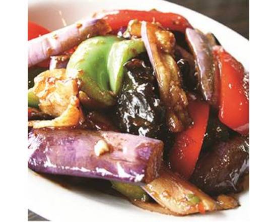 Stewed Eggplant with Shredded Pork in Hot Sauce 魚香茄子